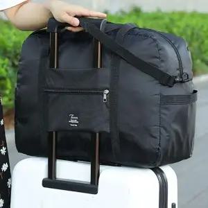 대용량 접이식 캐리어 결합 폴딩 여행 보조 가방 트레블 여행용 보스턴 여성 서류 에코백