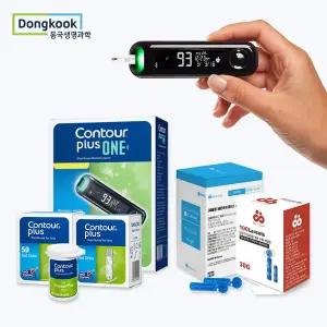 컨투어플러스 원 혈당측정기+시험지 100+침105+솜100