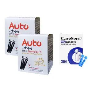 오토첵 오토첵 혈당측정지 100매 +멸균채혈침100개 H