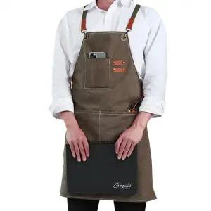 ( )튼튼 작업 공방 앞치마 에이프런 복 캔버스 목공 미술 앞치마 에이프런