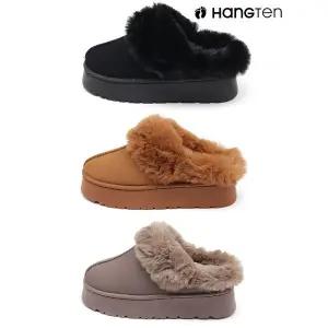 [하프클럽/보그샷]행텐 HT-N1008 여성 퍼슬립온 방한화 겨울실내외 겸용 따뜻
