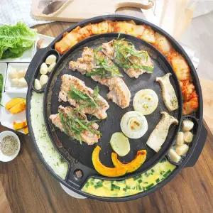 퀸센스 만능 대형 불판 삽겹살 고기 구이팬 40