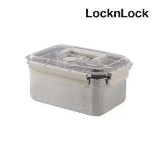 락앤락 숨쉬는 스텐 김치통 직사각 3.8L 김장 김치 냉장고 보관 소분 통 발효용기 LST830B