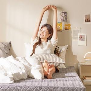 잠스쿨 3단 접이식 매트리스 토퍼 단단한 허리에좋은 침대 바닥 침대 바닥 매트 7cm MS