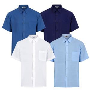 여름 반팔 마 셔츠 남성 남방 셔츠 남자 폴리 모시 시원한 체크