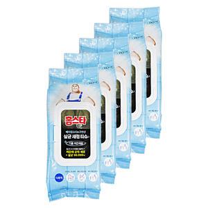 엘지 홈스타 베이킹소다 구연산 식초 담은 살균 세정 티슈 기름 찌든때용 60매 5개