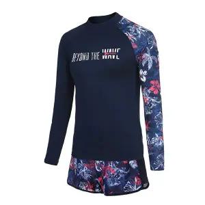 [레노마수영복](하남점) 폴리백  무상증정여성 플라워 2피스 브라컵 내장형 래쉬가드 세트/LS19993