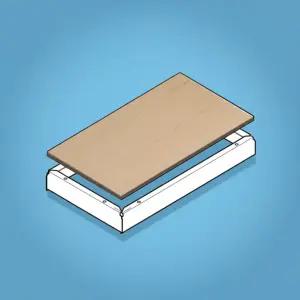 스피드랙 1단추가 (합판1장+프레임4개)