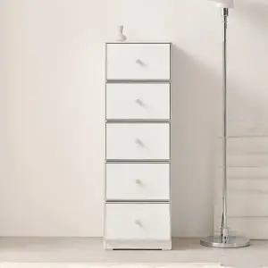 나무뜰 로아 AP400 미드센추리 모듈가구 5단 서랍장 PKF107C