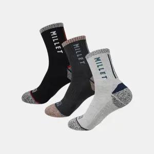밀레 MILLET 남자 등산양말 트레킹 작업양말 두꺼운 쿠션 장목 5켤레