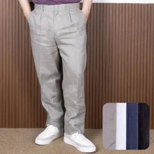 남자 고급 여름 마100 린넨 원턱 신사 바지 405