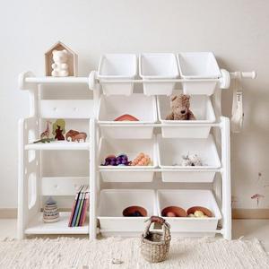 [루나스토리]에코 장난감 정리함 책장 정리대 C 기저귀 레고 인형 아이방 정리