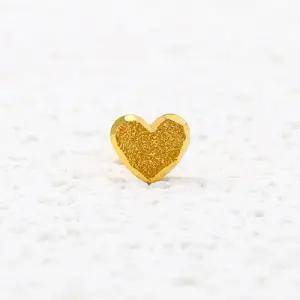 순금 한쪽 미니 피어싱 24K [포인트 하트]