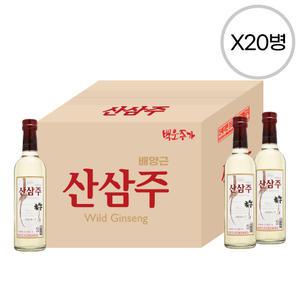 [품질보장] 백운주가 배양근 산삼주 13도 375ml x20병 박스상품 캠핑 모임 대용량