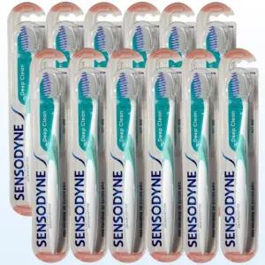 센소다인 딥클린 칫솔 시린이 초 미세모 칫솔 12개