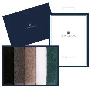 송월타올 40수 포인트 코마사 200g 호텔수건 답례품 기념품 선물세트 5p