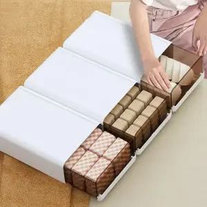 우아플레이스 속옷정리함 특대형 40cm 칸칸이 양말 정리함 보관함