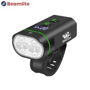 DALGU 자전거라이트 전조등 4000루멘 C타입 충전식 고성능 자전거 랜턴 보조배터리 기능 밝은 전조등