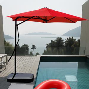 팩앤고 야외 원터치 폴딩 대형 파라솔 2700 + 물통받침대 포함 세트