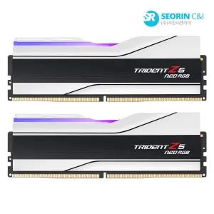 [서린공식] 지스킬 DDR5 6000 CL36 TRIDENT Z5 NEO RGB J 화이트 패키지 32GB(16Gx2)