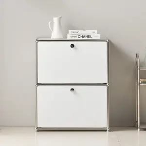 파스코 모듈 2단630수납장 2도어 YJ-P841 미드센츄리인테리어 모듈수납장