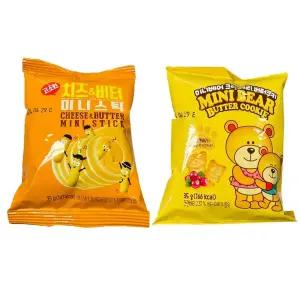 유통기한 임박 상품 과자 치즈버터 미니스틱 or 미니베어 크랜베리 버터쿠키 35g 1개