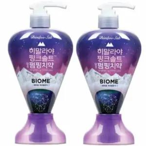 히말라야 핑크솔트 바이옴 펌핑 소금 치약 잇몸 2개 BNS