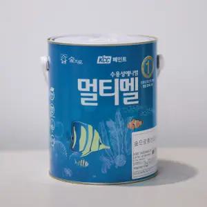 KCC 숲으로 홈앤 멀티멜 유광 흰색 4L 수용성 에나멜 페인트