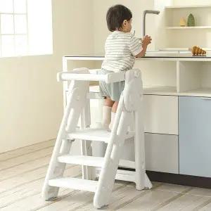 [루나스토리]논슬립 러닝타워 아기 디딤대 계단 접이식 발판