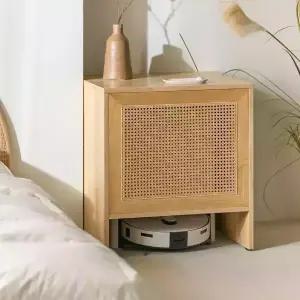 코코 라탄 원목 로봇청소기장 삼성로봇청소기수납장 로보락 호환