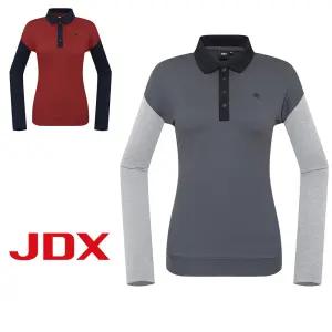 여성 소매 배색 카라티셔츠(X2TLU7444) 2종 택1