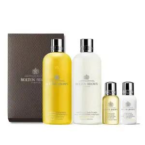 [몰튼브라운] 퓨리파잉 위드 인디안 크레스 헤어 듀오 세트 (샴푸 + 컨디셔너, 쇼핑백 포함)