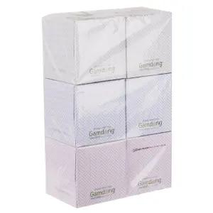 (250매 6p) 미니 각티슈/뽑아쓰는/6개/곽티슈/휴지/사각/소형/위생/화장지/작은/갑휴지/각휴지/반사이즈