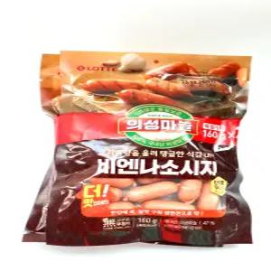 [롯데햄] 롯데 마늘 비엔나 160+160 x 5개