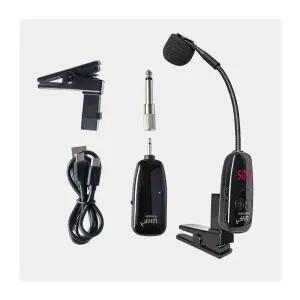 무선 색소폰 마이크 수신기 악기용 충전식 연주용 공연 세트 송수신기