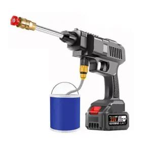 고압세차기 무선 충전식 휴대용 세척기 고압 분사기