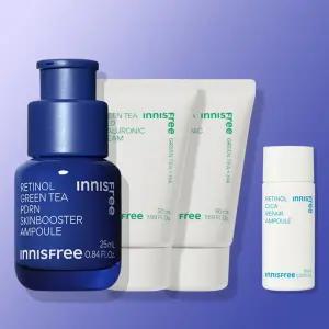 이니스프리 레티놀 PDRN 앰플 25mL + 그린티 씨드 히알루론산 수분크림 50mL 2개