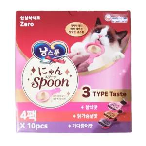 유니참 긴노스푼 냥스푼 10PCS x 4팩 고양이간식 코스트코
