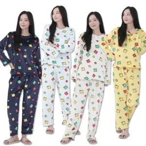 여성잠옷 누더기 밍크 상하세트 기모 잠옷 겨울 파자마 실내복 홈웨어 내복 긴팔 성인 주니어 캐릭터