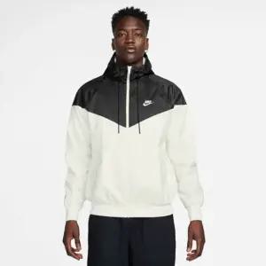 나이키 남녀공용 우븐 윈드러너 후디 재킷 바람막이 블랙 화이트 DA0002-136