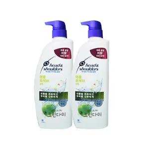 헤드앤숄더 두피토탈솔루션 애플프레쉬 샴푸 850ml x2개