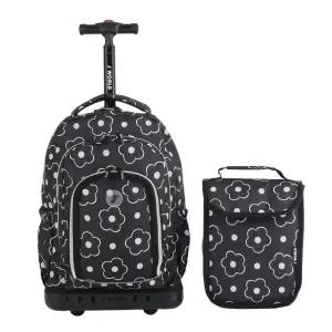 제이월드 16인치 롤링백팩 신학기가방 기내용캐리어 학원가방(플라워)