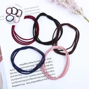 고탄력 4줄 고무줄 머리끈 머리 헤어 여자 고탄력