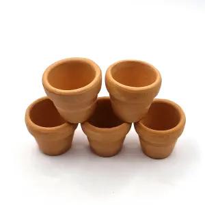수초 미니 황토 세라믹 토분 포트 화분 새우 치어 은신처 놀이터 중 사이즈 5개