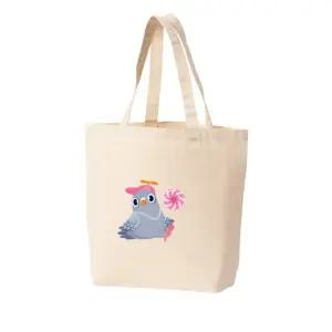 에코백 토트백 새 분홍모자 프로펠러 롤리팝 막대사탕 아기새 그림 다양한 사이즈