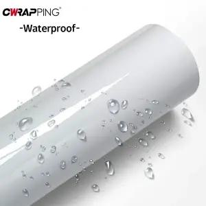 카본시트지 고광택 랩핑지 광택 흰색 비닐 워프 자동차 필름 방수 차량 보호를위한 PVC 버블 프리 스티커