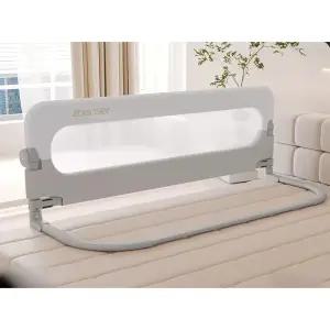 휴대용 접이식 침대가드 쿠션 높이조절 난간 가드 L형