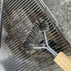 와이드 불판 바베큐 청소솔 가로형 브러쉬 캠핑 그릴