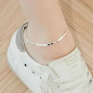 심플 (실버) 스네이크 체인 발찌 3mm