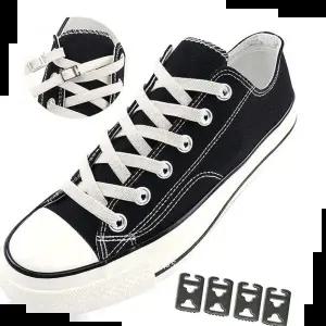 컨버스운동화끈 안묶는 신발끈 매듭없는 운동화끈 클립 스니커즈 세트